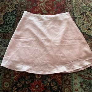 Pink silky mini skirt, size XS
